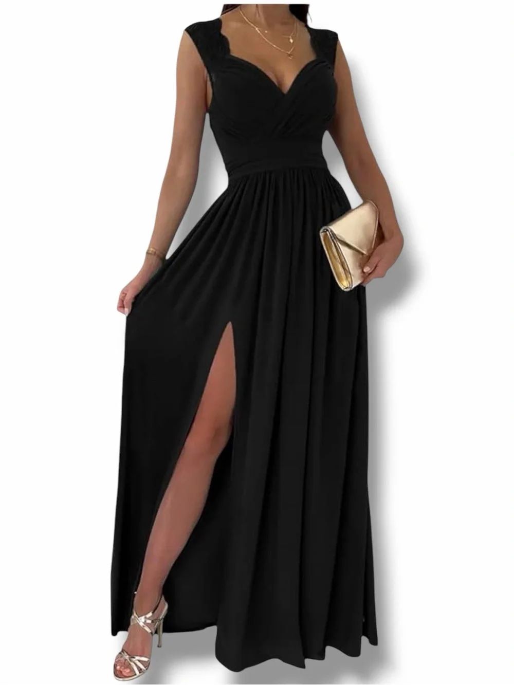 Dokotoo Black Maxi Dress in Size Large